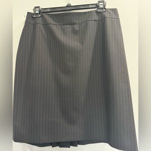 Black pinstripe pencil skirt 14